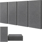 UMIACOUSTICS 4 PCS Acoustic Panels, 2“ Thick 23.6" x 11.8" Fiberglass Sound by UMIACOUSTIC