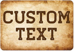 Custom Sign, Custom Street Sign, 11 Font Colors, 13 Font Styles, 4 Hole Options by MySignCenter