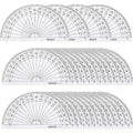 eBoot 28 Pack Clear 180 Degree Plastic Protractors by eBoot