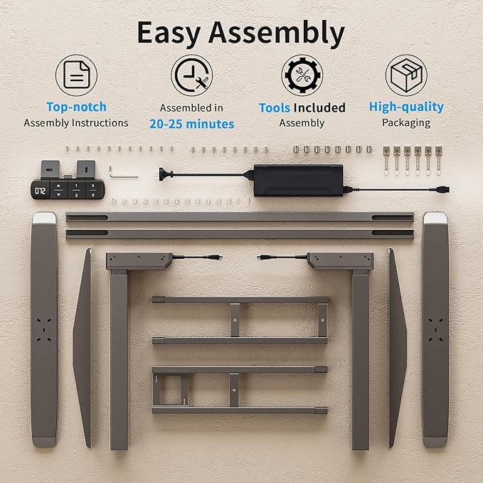 BIZUM Dual Motor Electric Standing Desk Frame - Image 8