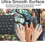 Stained Glass Tree Desk Mat Cartoon Tree Gaming Mouse Pad Large XXL Extended - Image 5