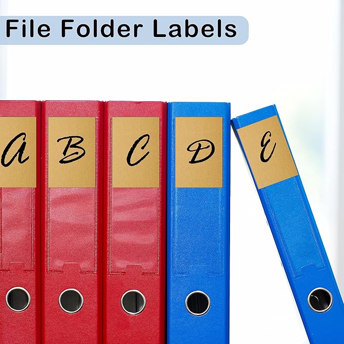 YSHIHE 3 x 2 Inch Kraft Label Stickers, 240 Pack Rectangle Inventory Color - Image 5