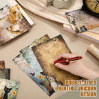 TaoBary 160 Pcs Stationery Paper Set 50 Double Sided Stationery Papers - Image 2