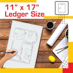 Graph Paper Pad, 50 Sheets, Double Sided, 4x4 Blue Quad Rule, Easy Tear Sheets - Image 2