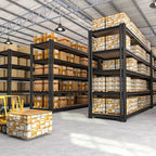 ROOMFAVE 60" W Garage Shelving 72" H Metal Shelving 3500LBS Storage Shelves - Image 7