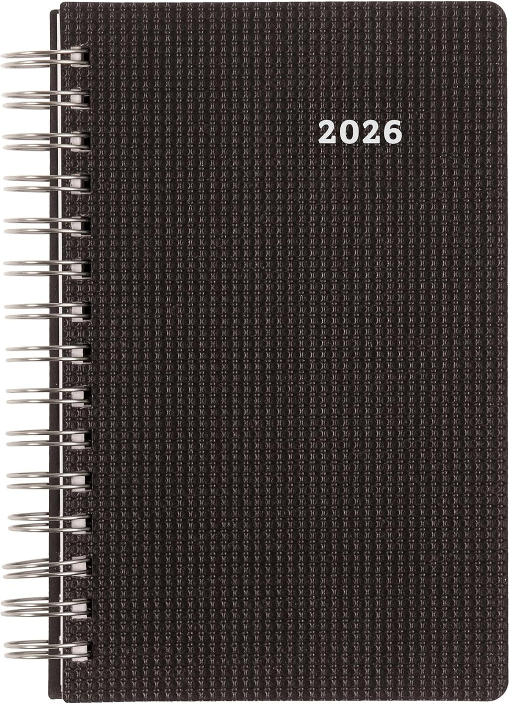 Brownline® 2026 DuraFlex Daily/Monthly Planner, Appointment Book, 12 Months, January to December, Twin-Wire Binding, 8" x 5", Black (CB634V.BLK-26)