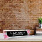 Signs ByLITA Floral Pattern Customized Nameplate | Midnight Bloom Personalized - Image 6