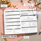 Clever Fox Planner – Undated Weekly & Monthly Planner - Image 3