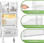 YINGHUA 6 Pack Mesh File Holders Wall Mounted - Image 4