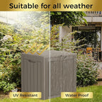 TARKARI 35 Gallon Lockable Resin Deck Box, Waterproof & UV-Resistant Outdoor - Image 5