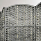 HOMCOM 6 Panel Room Divider, Hand-Woven Freestanding Wall Partition - Image 8