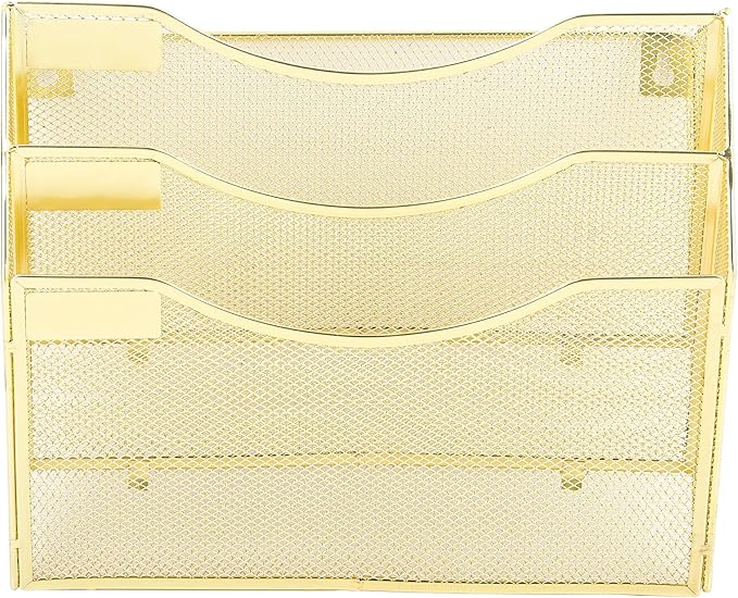 EASEPRES 3 Pocket Mesh Hanging Wall File Organizer, Wall Mounted Mail Paper - Image 5