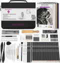 hiforny 100 pcs drawing set sketching kit,sketch pencils, main product view