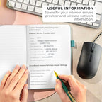 Clever Fox Password Book with alphabetical tabs. Internet Address Organizer - Image 5