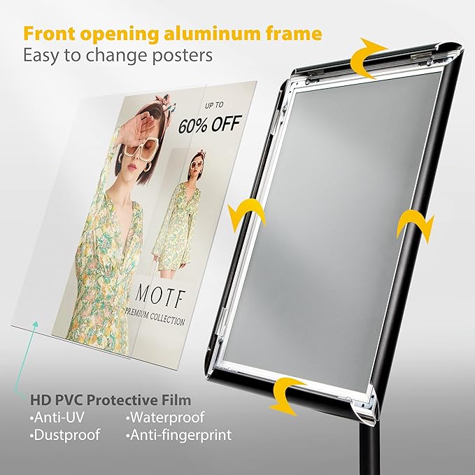VAIIGO 8.5"x11" Pedestal Poster Holder Stand - Image 3