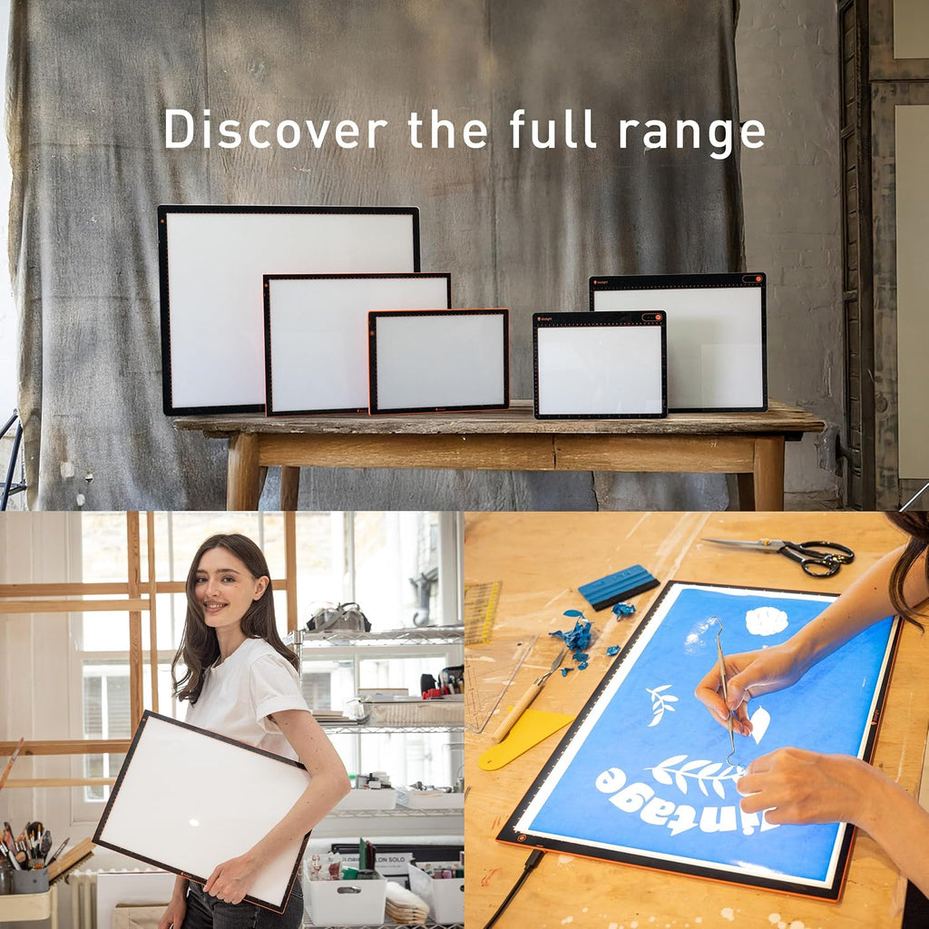 wafer 2 lightbox - a3 light pad for on a desk or shelf