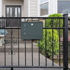LAND·VOI Locking Mailbox Wall Mounted, Metal Postbox - Image 6