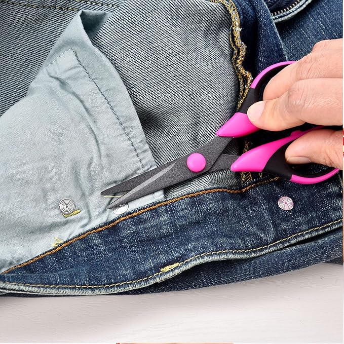 Zicolu Craft Scissors Set, Sharp Scissors All Purpose Heavy Duty, Teflon - Image 8