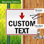 Custom Arrow Directional Sign, Down Arrow, 24x30 Inches, 3M EGP Reflective - Image 5