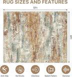 Office Chair Mat for Hardwood Tile Floor, Abstract 48"X 60" Desk Mats for - Image 9