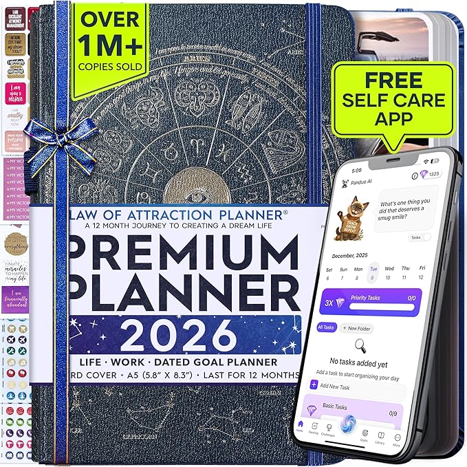 Law of Attraction Planner 2026 Deluxe by FreedomMastery