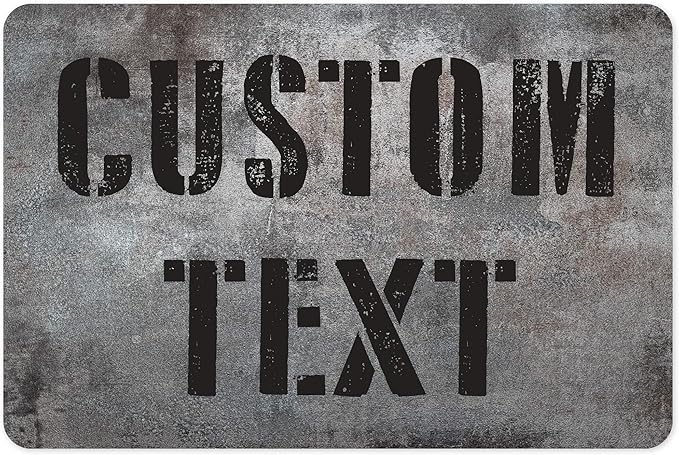 Custom Sign, Custom Street Sign, 11 Font Colors, 13 Font Styles, 4 Hole Options by MySignCenter