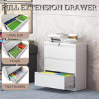 mysteeldepot 3 Drawer Lateral File Cabinet - Image 5