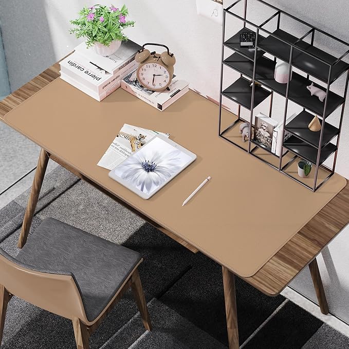 Leather Desk pad Protector, Large Desk mat - Image 6