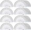 EBOOT 25 Pcs Math Protractors Plastic Protractor 180 Degrees, 4 Inches by eBoot