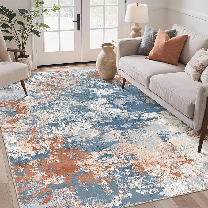 GENIMO Washable Rugs 8x10 Area Rugs by GENIMO