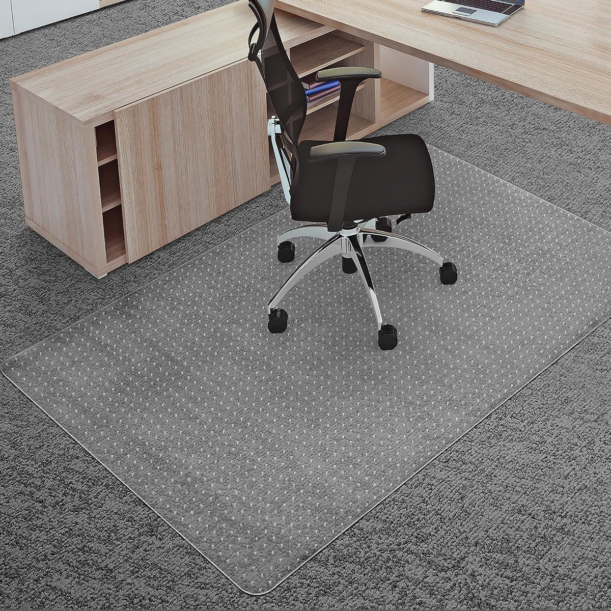 Office Chair Mat for Carpets, 48"x 60" Heavy Duty Clear Plastic Flo...