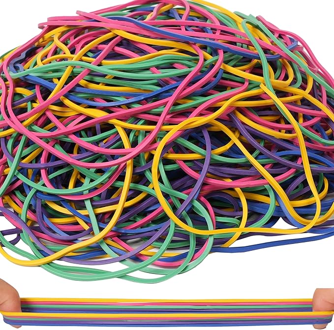 YOUOWO Rubber Bands Size #117A Multicolour 200g Strong Large Big Elastic Bands - Image 2