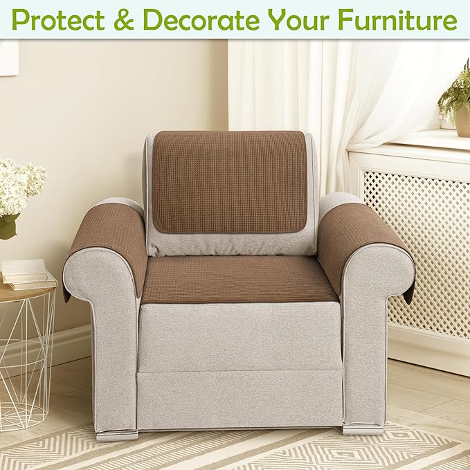 Couch Arm Covers, Waterproof Armrest Cover - Image 2