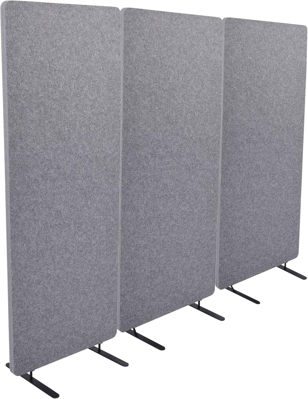 ReFocus™ Raw Freestanding Acoustic Room Divider 3 Pack – Reduce Noise and