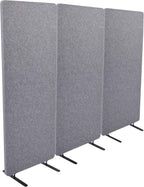 ReFocus™ Raw Freestanding Acoustic Room Divider 3 Pack – Reduce Noise and