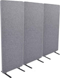 ReFocus™ Raw Freestanding Acoustic Room Divider 3 Pack – Reduce Noise and by SStandUpDeskStore