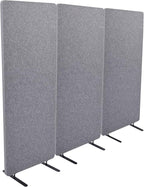 ReFocus™ Raw Freestanding Acoustic Room Divider 3 Pack – Reduce Noise and by SStandUpDeskStore