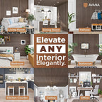 Avana Acoustic Wood Wall Panels – 94.4 X 12.6 Inch Walnut Acoustic Panels 2 PCs - Image 3