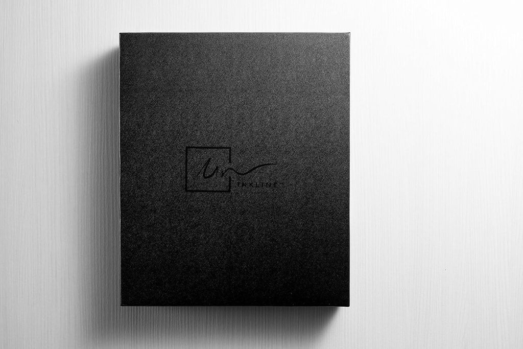 Inkline 7 Ring Check Binder Portfolio -Professional PU Leather Binder with Zippered Closure -500 Check Capacity -9x13 Inch Sheets -Document & Card Organizer - Large Tablet Pocket - Black (80001)