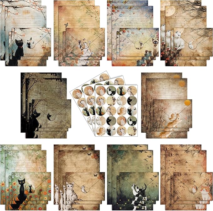TaoBary 160 Pcs Stationery Paper Set 50 Double Sided Stationery Papers by TaoBary