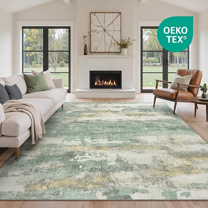 GENIMO No Crease Non Slip 6x9 Area Rugs - Image 2