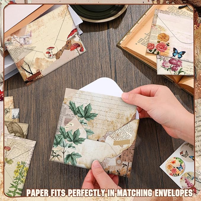 TaoBary 160 Pcs Stationery Paper Set 50 Double Sided Stationery Papers - Image 4