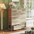 WLIVE Tall Dresser for Bedroom, Fabric Dressers Storage Tower, Dresser & Chest - Image 4