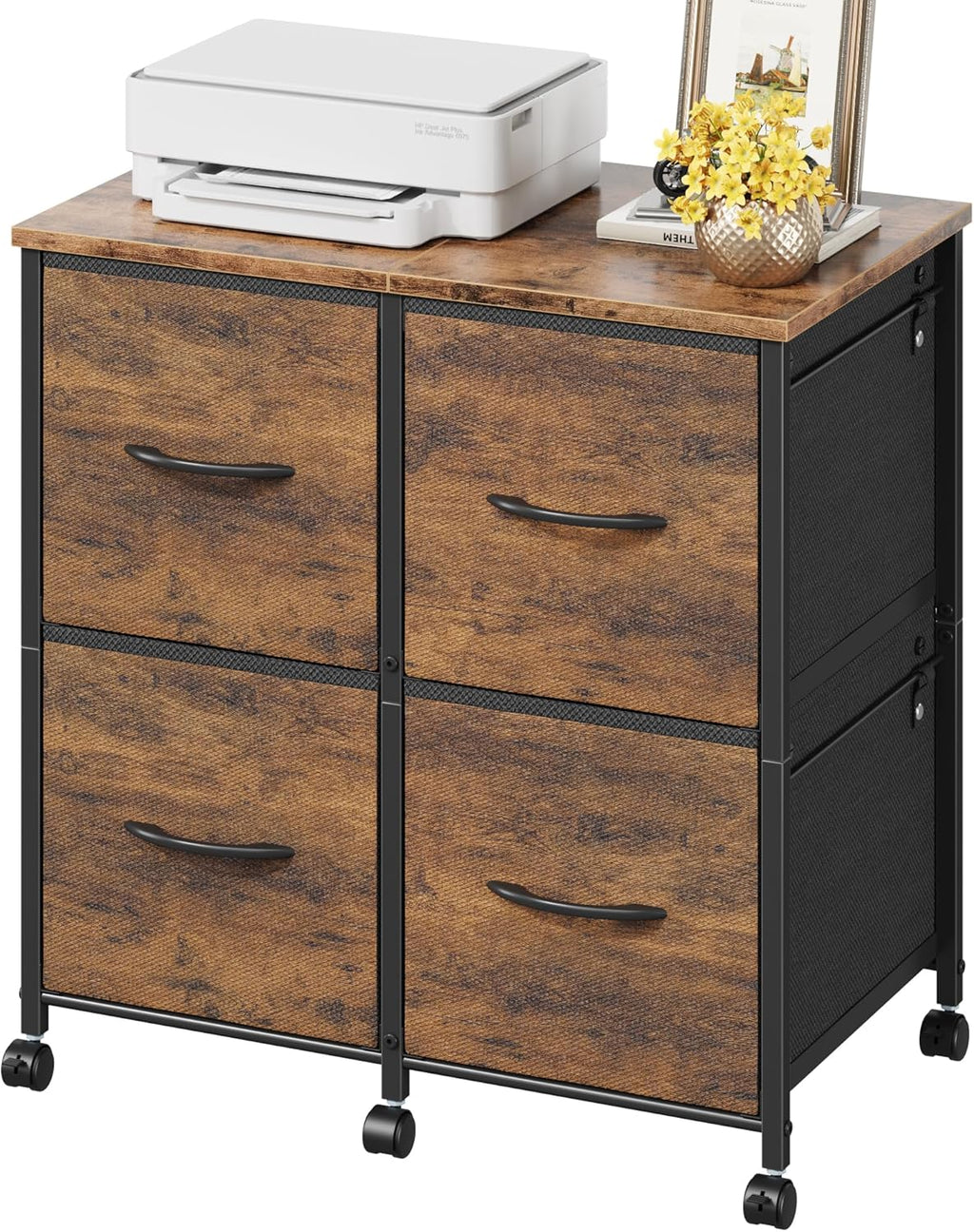 higdbfe 4 drawer lateral file cabinet, mobile filing, main product view