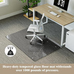 Koonmi Tempered Glass Chair Mat - Image 4