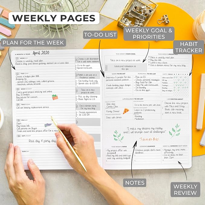 Clever Fox Planner PRO Light – Weekly & Monthly Life Planner to Increase - Image 3