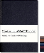 CAGIE Lined Journal Notebook for Men & Women, 176 Pages A5 Medium Size by CAGIE