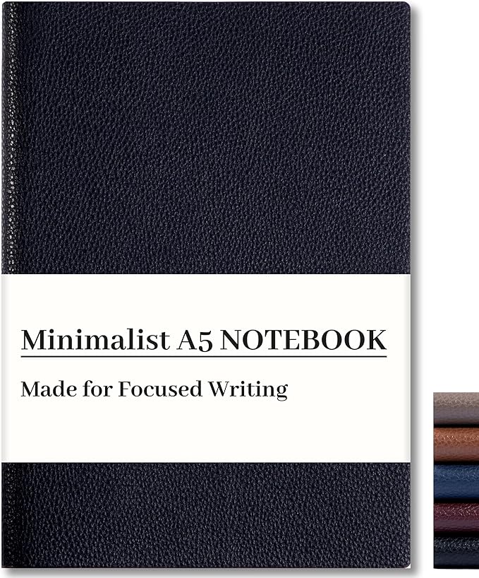 CAGIE Lined Journal Notebook for Men & Women, 176 Pages A5 Medium Size by CAGIE