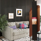 Avana Modern Acoustic Wood Wall Panels – 94.4 x 12.6 Inch Smoke Oak Acoustic by AvanaHome