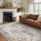 GENIMO 6x9 Area Rugs for Living Room, Machine Washable Low Pile Rugs, Chenille - Image 9